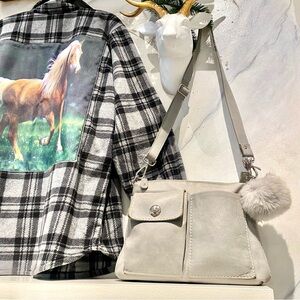 ROOTS grey TRIBE limited Edition villager bag